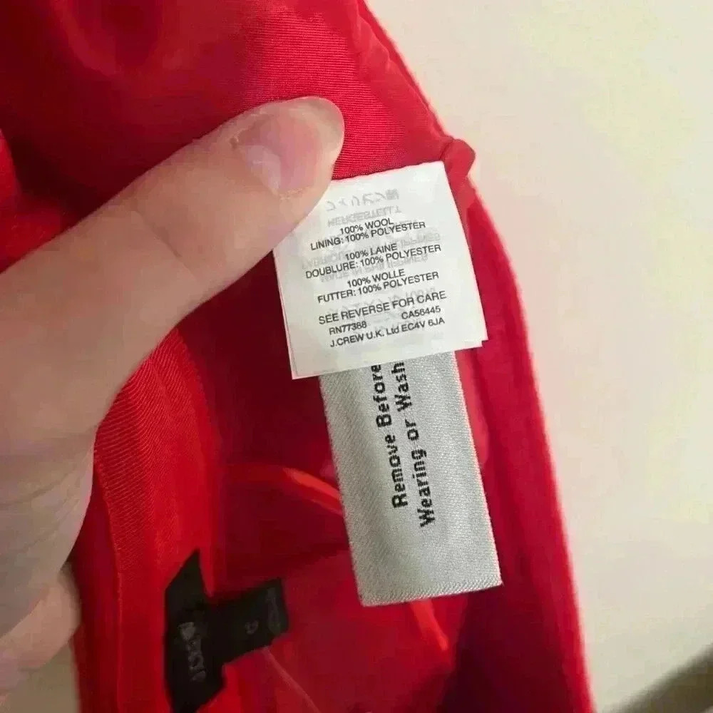NWT J.Crew Wool Ruffle Mini Skirt - Picture 6 of 6